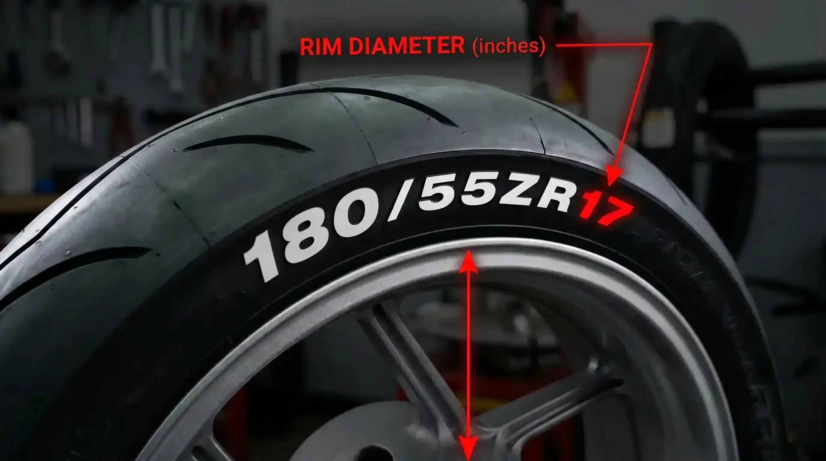 Tyre rim diameter diagram
