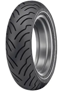 Picture of Dunlop American Elite Narrow White Wall MU85B16 Rear