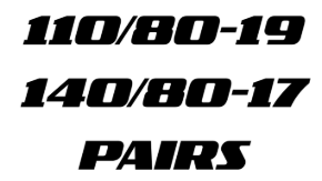 Picture for category 110/80-19 + 140/80-17